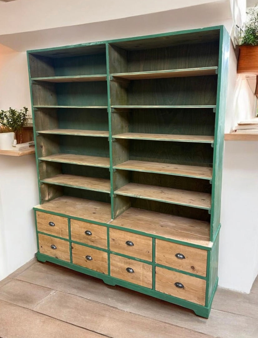 Vintage Wooden Display Cabinet  #7249