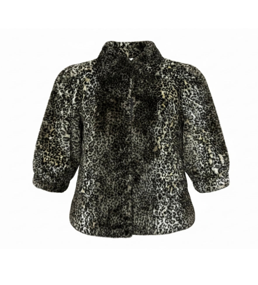 Faux Fur "Bum"  Lenght Coat #VS36