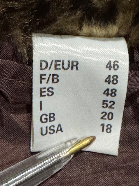 Faux Fur "Bum"  Lenght Coat #VS36