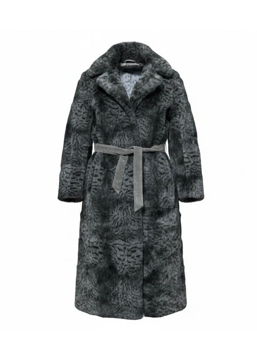Faux Fur Long  Lenght Coat #VS37