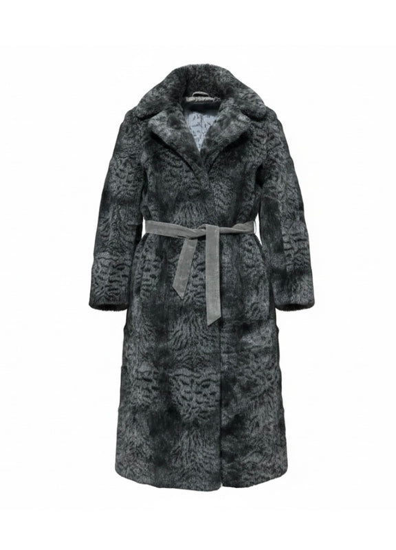 Faux Fur Long  Lenght Coat #VS37