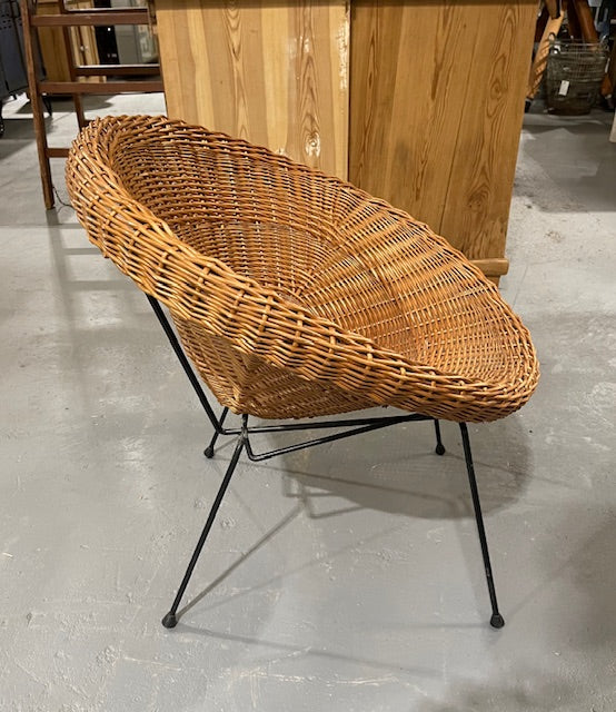 Vintage  Cane / Wicker  Basket Chairs #6048 Byron
