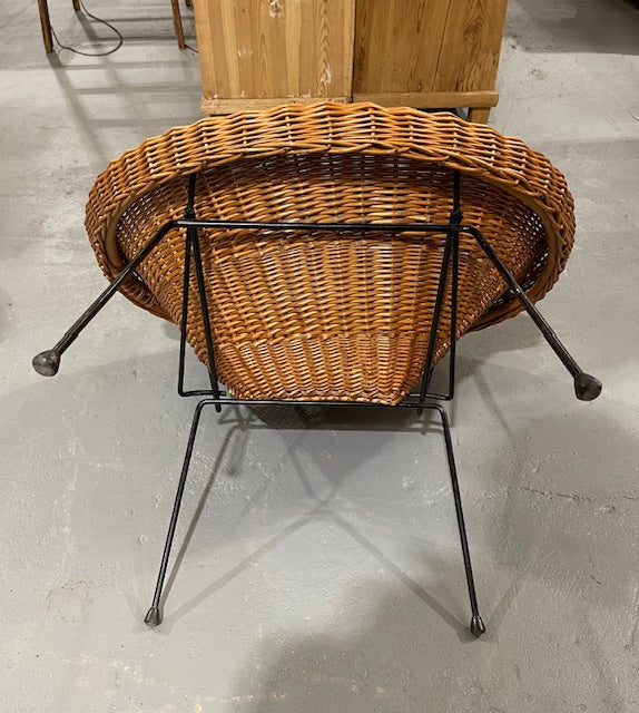 Vintage  Cane / Wicker  Basket Chairs #6047 Byron