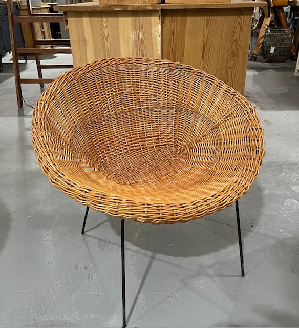 Vintage  Cane / Wicker  Basket Chairs #6048 Byron