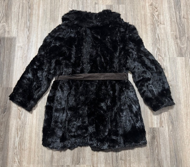 Faux Fur Mid  Length Coat #VS38