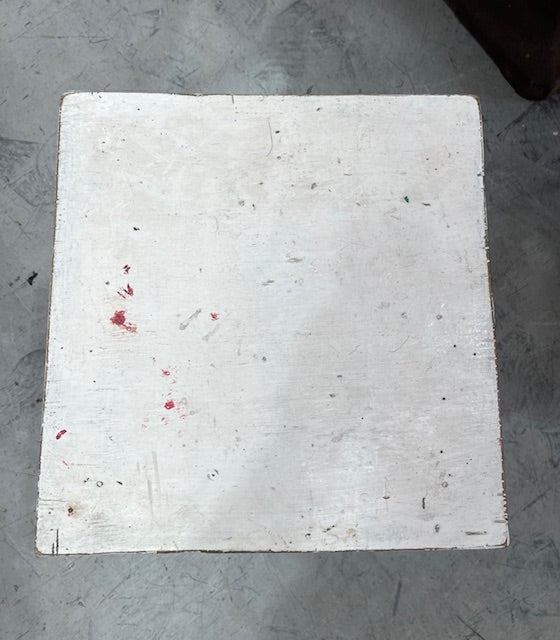 Vintage Rustic  European  Wooden Stool  #7027