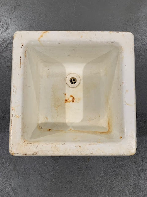 Vintage  European Cast Iron Sink #5782