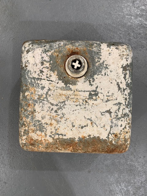 Vintage  European Cast Iron Sink #5782