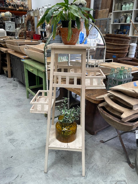 Vintage European Wooden Plant Stand #7033