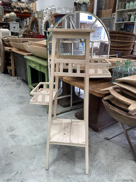 Vintage European Wooden Plant Stand #7033