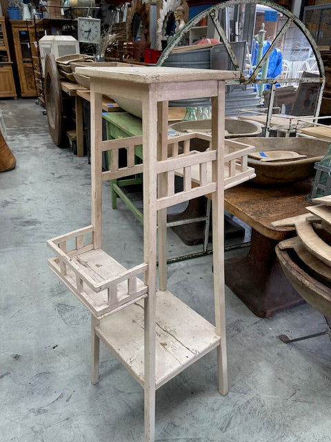 Vintage European Wooden Plant Stand #7033
