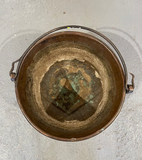 Vintage Copper Cauldron  #6054