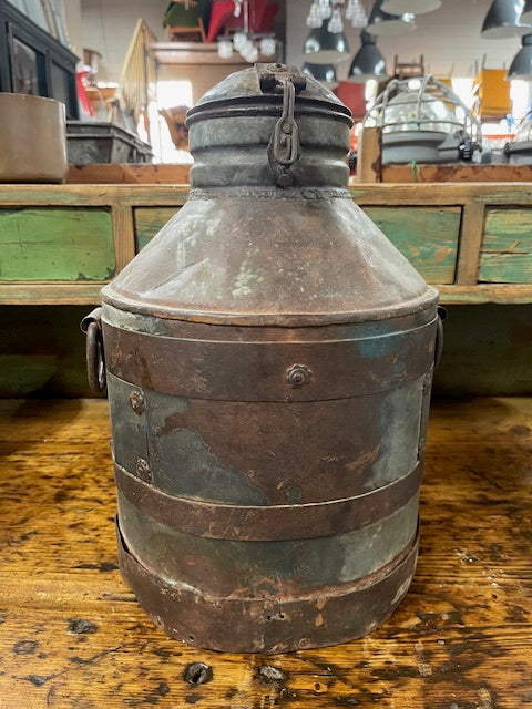 Vintage Metal Milk Can  #6060