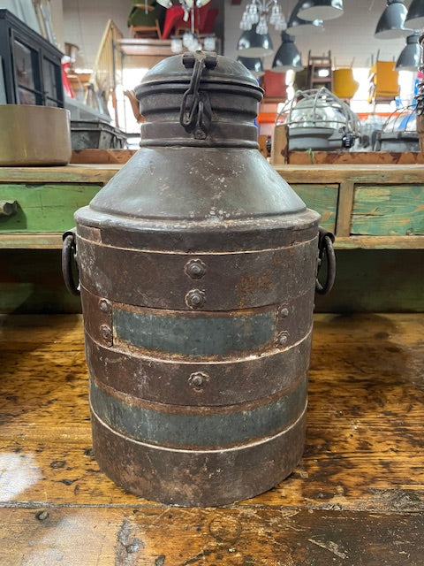 Vintage Metal Milk Can  #6061