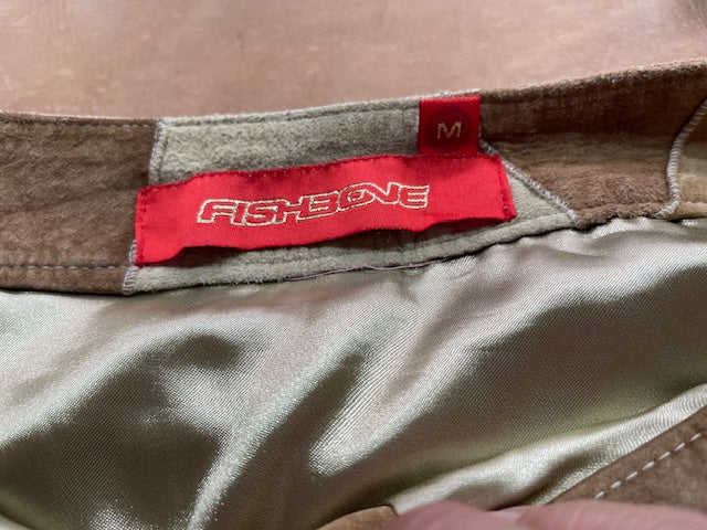 Vintage Patchwork Suede   Skirt  #W251