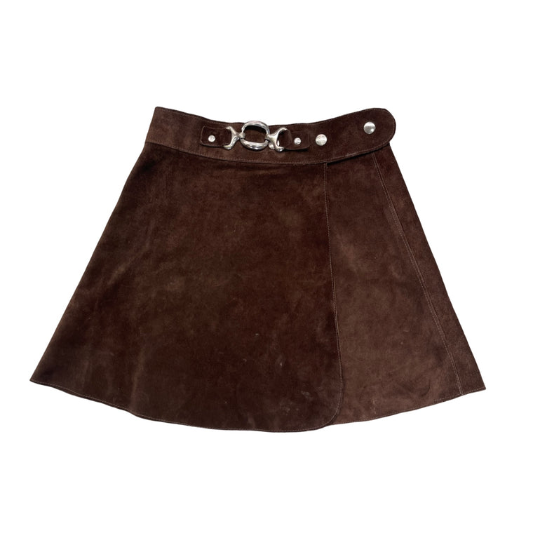 Vintage Suede   Skirt  #W252