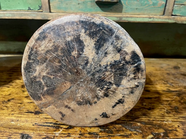 Vintage  Wooden  Bowl /  Planter #6069