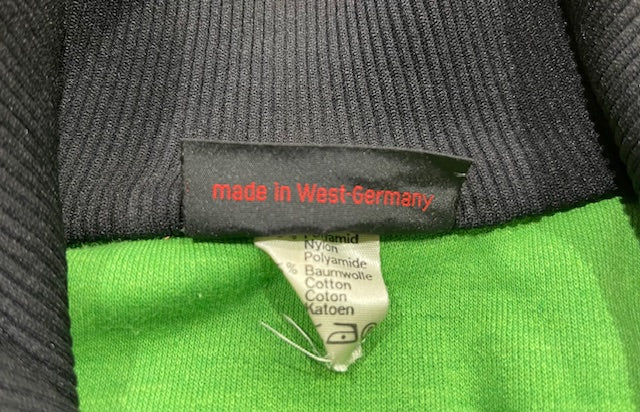 Vintage Bright Green Track Top    #W254