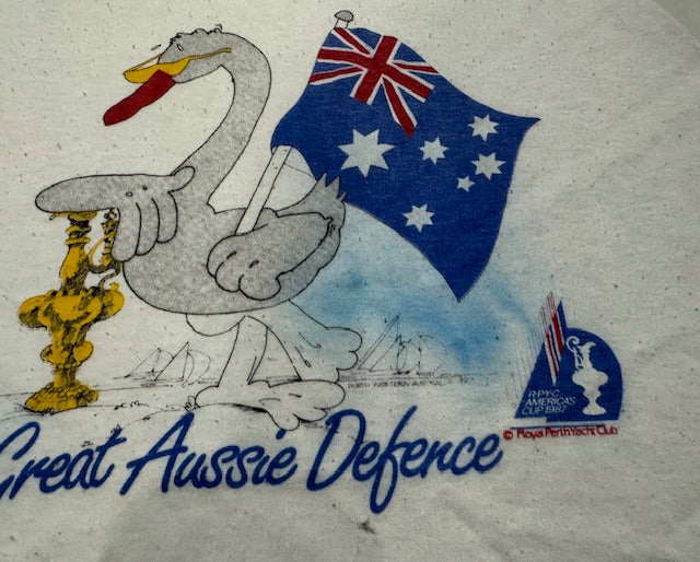 Vintage Aussie Defence Americas Cup -87   T-Shirt   #VT13  *Read Info*