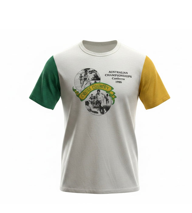 Vintage AUS Champ Canberra -86 Cross Country  T-Shirt   #VT16  *Read Info*