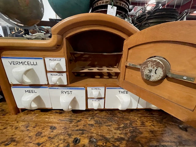 Vintage  Dutch Wall Spice Rack  #6082