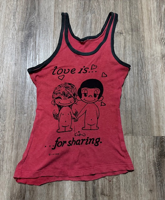 Vintage Love is for Sharing  Singlet  #VT19  *Read Info*
