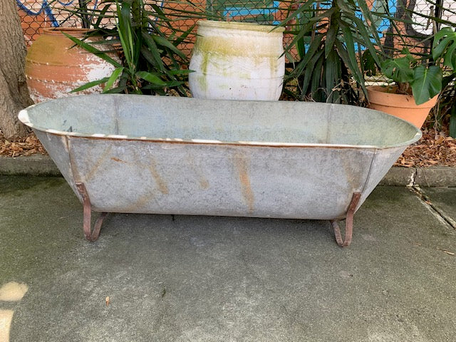 1940s   European Galvanised Bathtub #5813