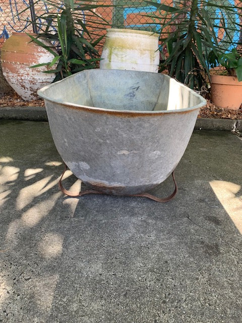 1940s   European Galvanised Bathtub #5813