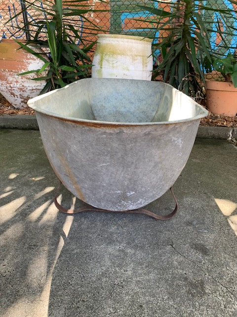 1940s   European Galvanised Bathtub #5813