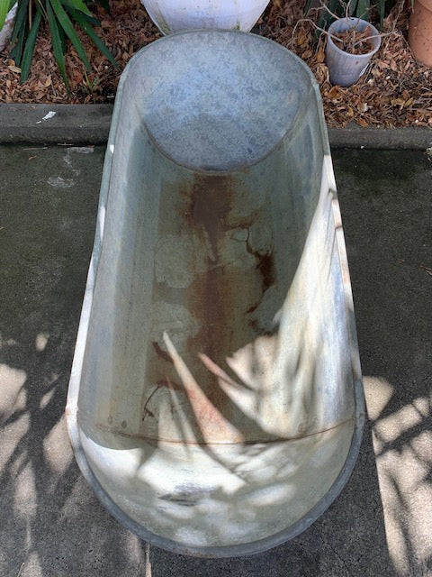 1940s   European Galvanised Bathtub #5813