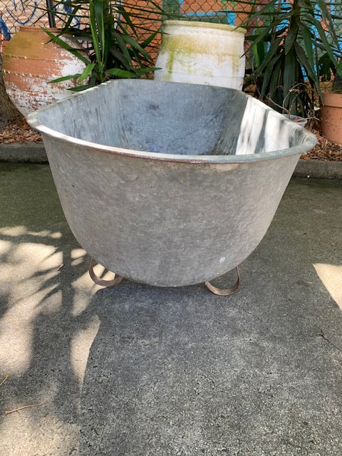 1940s   European Galvanised Bathtub #5814