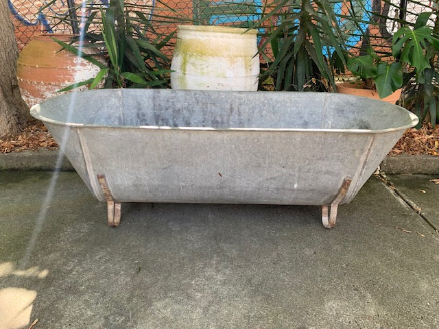 1940s   European Galvanised Bathtub #5814