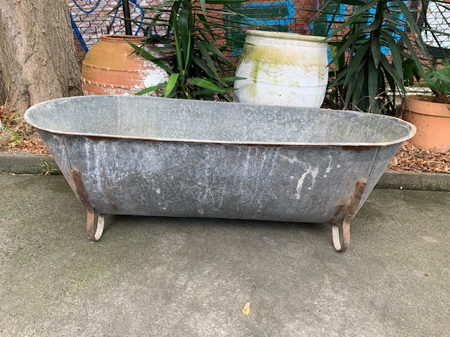 1940s   European Galvanised Bathtub #5815