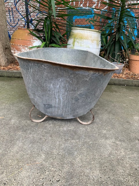 1940s   European Galvanised Bathtub #5815