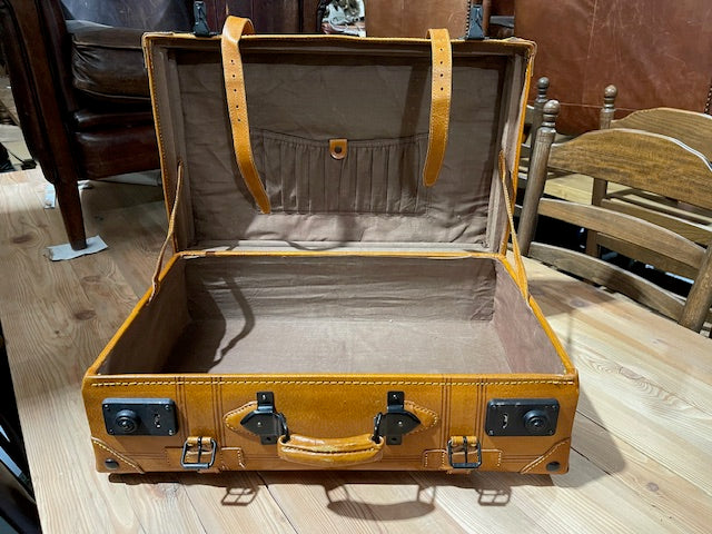Vintage Leather Suitcases  #5854