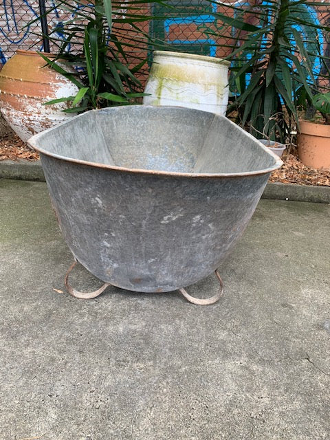 1940s   European Galvanised Bathtub #5815