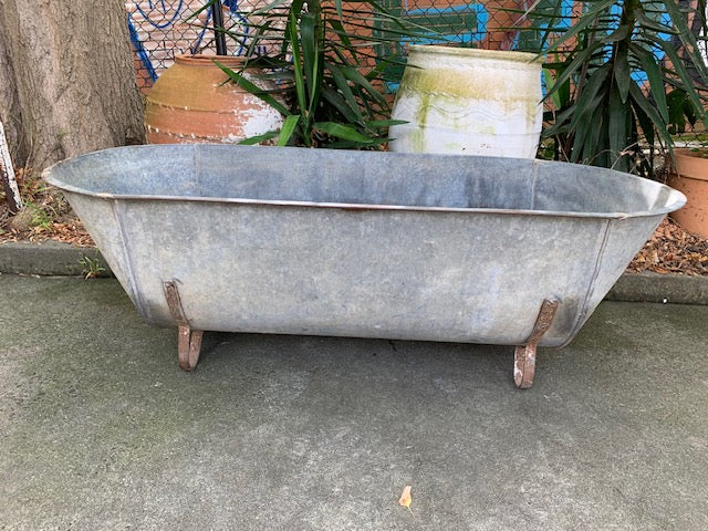 1940s   European Galvanised Bathtub #5816