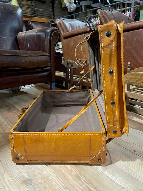 Vintage Leather Suitcases  #5854