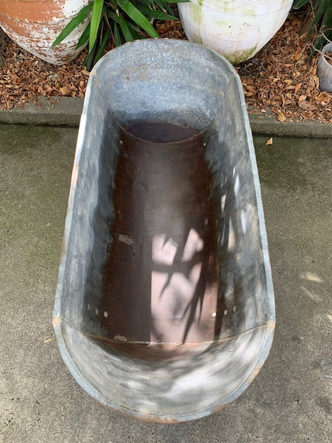 1940s   European Galvanised Bathtub #5816 ON HOLD