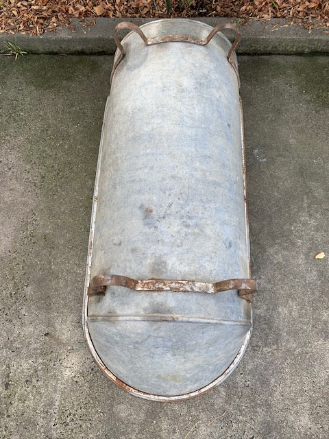 1940s   European Galvanised Bathtub #5816 ON HOLD