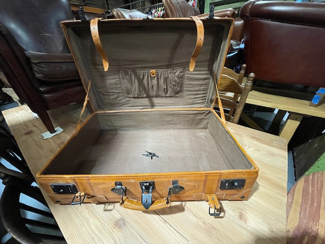 Vintage Leather Suitcases  #5854