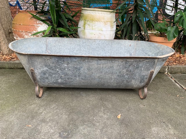 1940s   European Galvanised Bathtub #5817