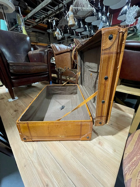 Vintage Leather Suitcases  #5854