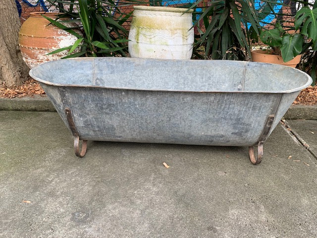 1940s   European Galvanised Bathtub #5817