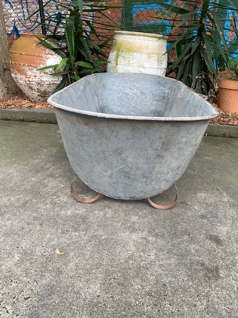 1940s   European Galvanised Bathtub #5817