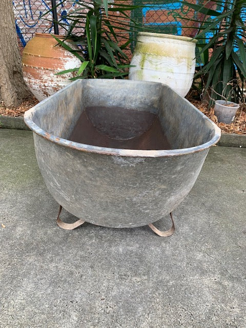 1940s   European Galvanised Bathtub #5818