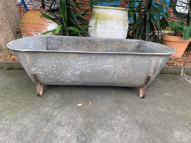 1940s   European Galvanised Bathtub #5818