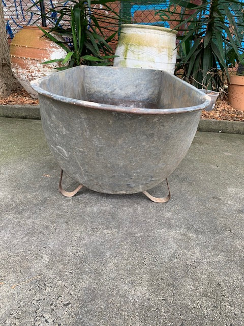 1940s   European Galvanised Bathtub #5818