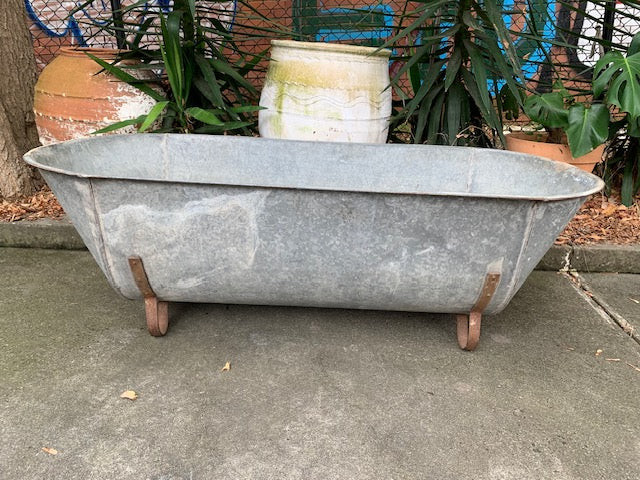 1940s   European Galvanised Bathtub #5819