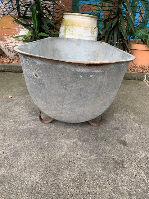 1940s   European Galvanised Bathtub #5819